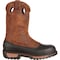 Georgia Boot Men's Waterproof Wellington, 9 M, Steel Toe, 11 in H, Brown, G5594 G5594 - alternate 5